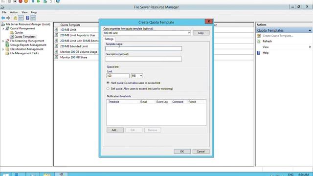 Part22: How to create Quota in windows server 2012 r2 смотреть онлайн
