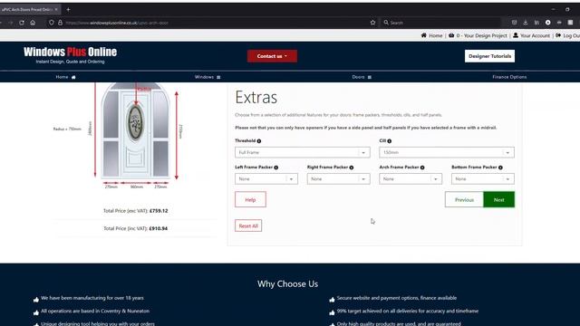 How to use the uPVC Arch Door designer on Windows Plus Online смотреть онлайн