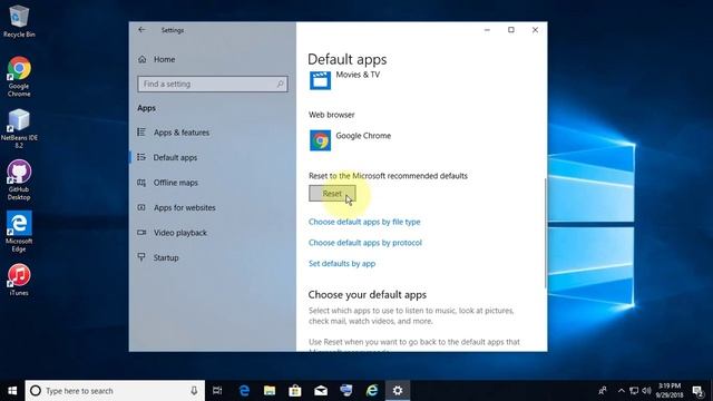 How to reset all File Associations to default in Windows 10 смотреть онлайн