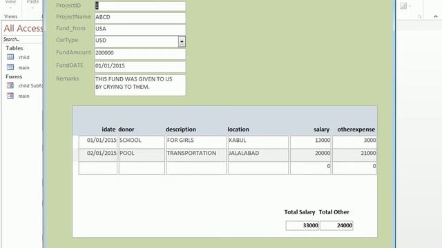ms access in pashto & dari # 49 | NGO system смотреть онлайн