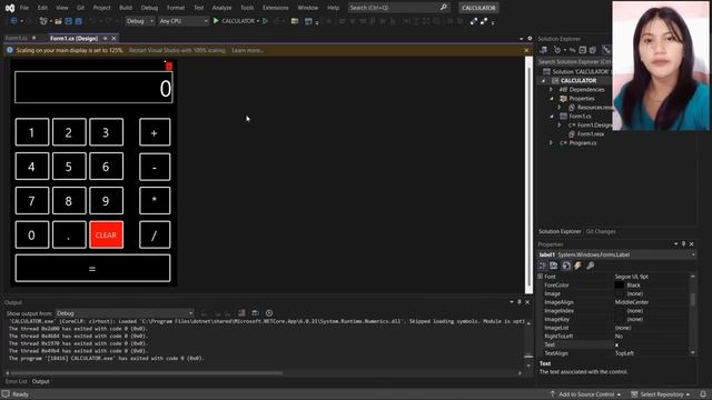 Windows form calculator using C# смотреть онлайн
