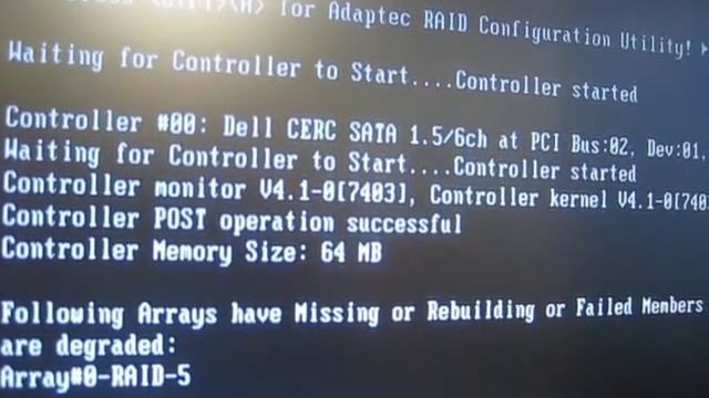 Windows Business Server 2003 Raid 5 - Array Failure Array Degraded Hard Disk fail смотреть онлайн