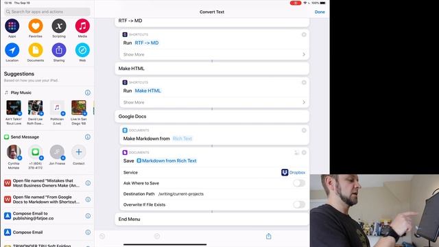 Going from Google Docs to Markdown in iPadOS смотреть онлайн