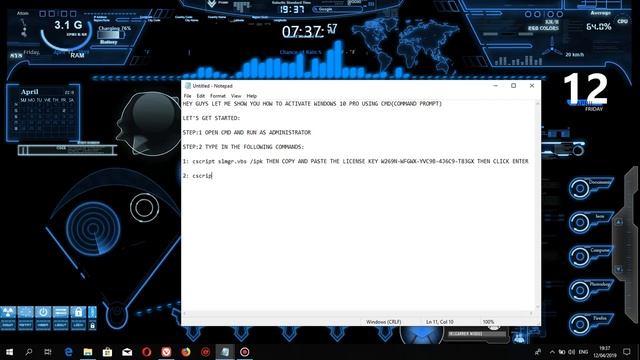 ACTIVATE WINDOWS 10 PRO USING CMD 2019 смотреть онлайн