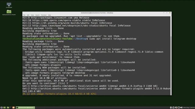How to install Telegram on Linux Mint 20.2 | Install Telegram-Desktop on Linux | Telegram Client смотреть онлайн