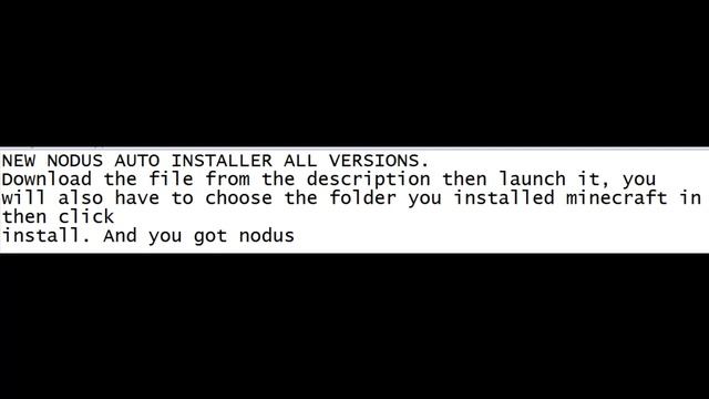 Nodus auto installer all versions смотреть онлайн