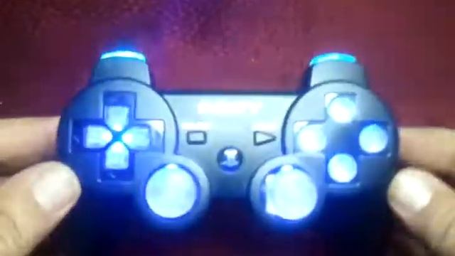 Black Dualshock 3 w blue leds смотреть онлайн