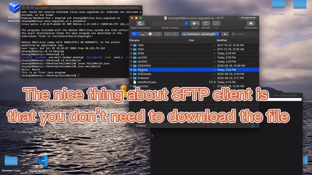 Connecting to SOCS SFTP client using Cyberduck смотреть онлайн