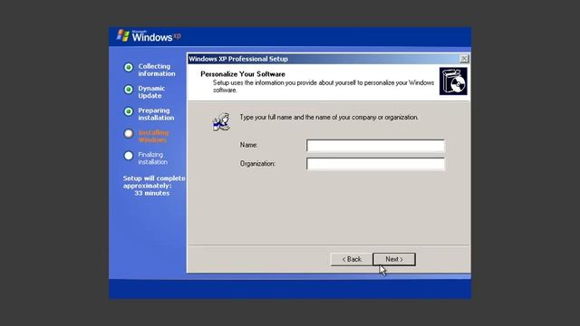 Microsoft Windows XP Professional x64 Edition Realtime Installation (Virtualbox) смотреть онлайн