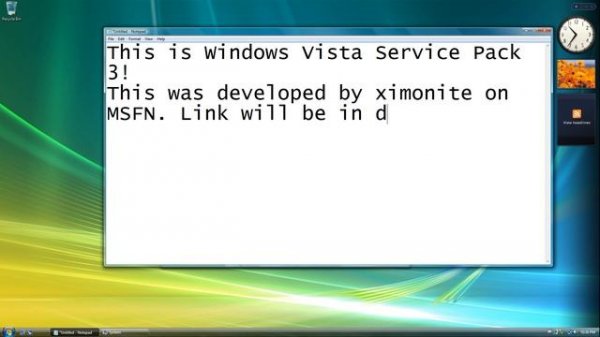 Windows Vista Service Pack 3?