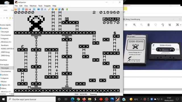 ZX80 Kong - Sinclair ZX81 - InkSpector 2.0.3 Emulator - Test Windows 10 смотреть онлайн