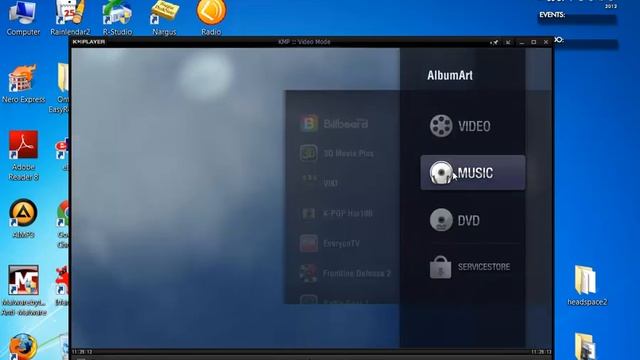 media library in The KMplayer смотреть онлайн