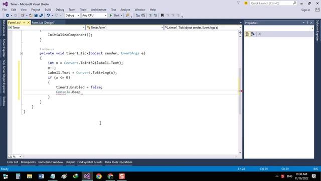 How to make a timer in C# | Simple training смотреть онлайн