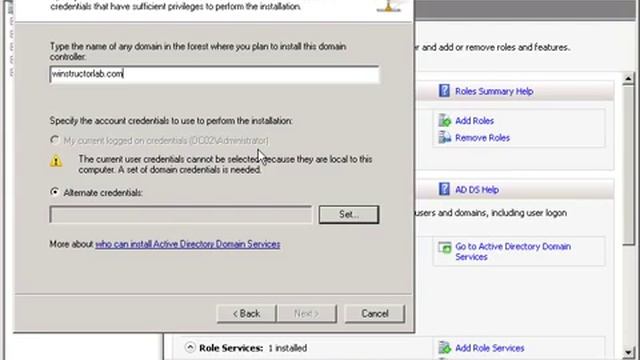 03 03 Installing an Additional Active Directory Domain Controller wmv смотреть онлайн