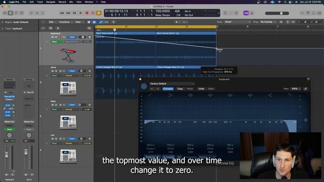 Logic Pro X: Unit 2 - Section 11 (Automation on basic parameters, read / touch / latch / write mode смотреть онлайн