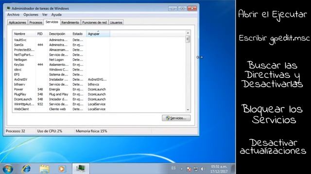 Desactivar Windows UPDATE смотреть онлайн