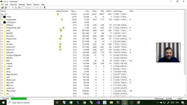 WinDirStat اداة لمعرفة المساحات داخل كل فولدر смотреть онлайн