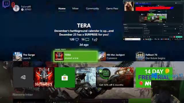 Synced Xbox 360, Xbox ONE and Windows 10 ready for Streaming смотреть онлайн