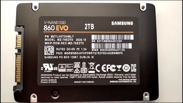 Samsung 860 EVO MZ 76E2T0BW 2TB смотреть онлайн