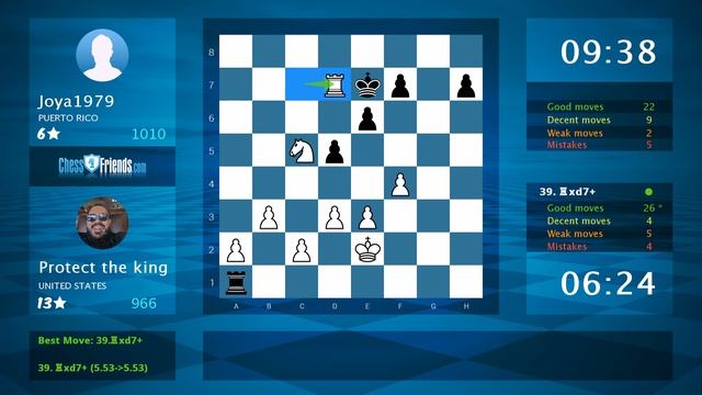 Chess Game Analysis: Protect the king - Joya1979 : 1/2-1/2 (By ChessFriends.com) смотреть онлайн