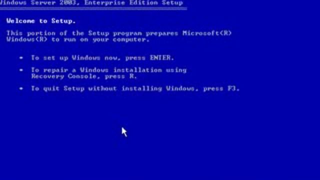 Installing Server 2003 13 flvAT смотреть онлайн