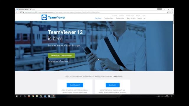 How to install teamviewer on windows 10 (Remote desktop) смотреть онлайн