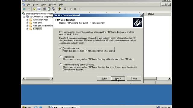 FTP (File Transfer Installation ) in Server Operating system смотреть онлайн