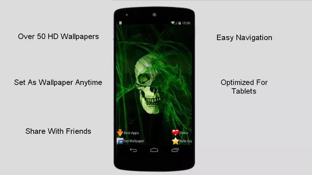 Skull HD Wallpaper Free App смотреть онлайн