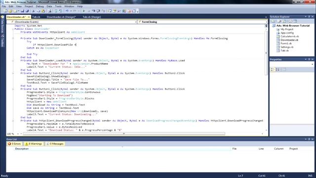 Advanced Web Browser | VB 2010+ | Calculator&Downloder | 3/4 смотреть онлайн