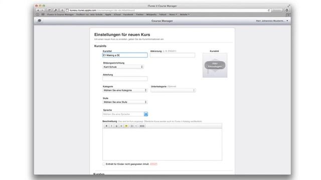 iTunes U Course Manager: Einen neuen Kurs anlegen смотреть онлайн