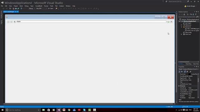 How to make a Web Browser in Visual Studio 2015 [Ep 2] [Pt 1] смотреть онлайн