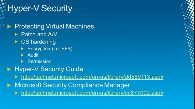 Tech·Ed North America 2011 Hyper V R2 Healthcheck Configuration and Performance смотреть онлайн