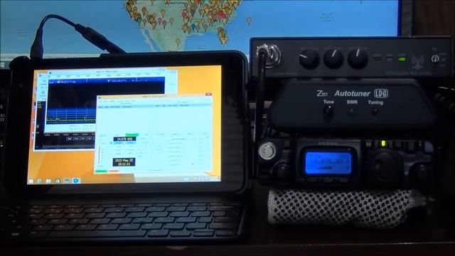 Digital QRP with a Windows 8.1 Tablet useing a Yeasu FT-817 Ready for the field - AF5DN смотреть онлайн