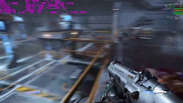 Doom [2160p+ ultra + OpenGL] Test scene [7700k 4.8Ghz + GTX1080] смотреть онлайн