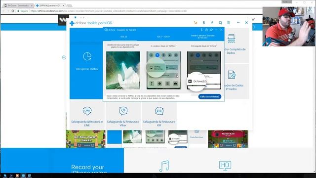 Dr. Fone - Grave e Projete a Tela do iPhone e iPad no Windows смотреть онлайн