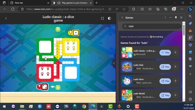 Games in Edge Browser Windows 7,10,11 play gmaes "Ludo Racing Cards Sports Casino" смотреть онлайн