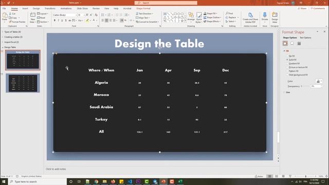 37- How to Design a Pretty Table in PowerPoint 2019 смотреть онлайн
