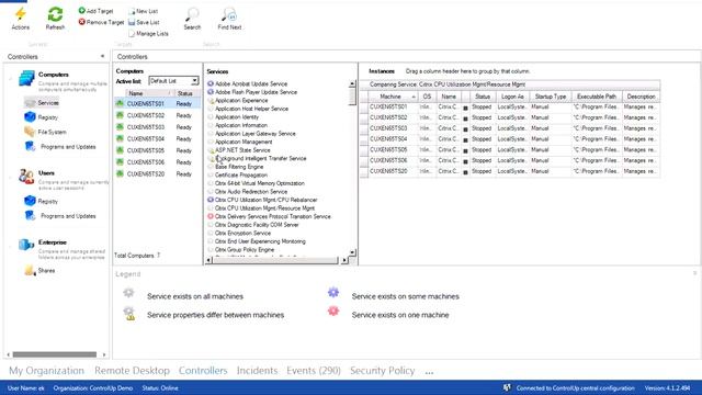 Changing service properties, Startup type or logon account for Windows services смотреть онлайн