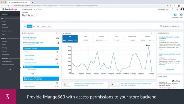 PrestaShop 1.7 PWA | Install JMango360 plugin & provide backend access смотреть онлайн
