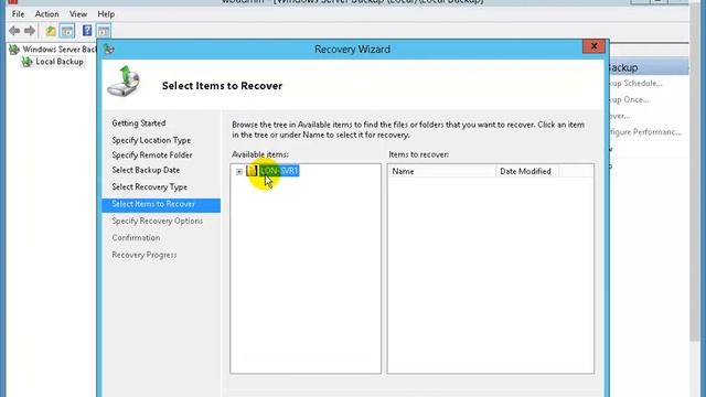 L12_02 Using Windows Server Backup to Restore a Folder смотреть онлайн