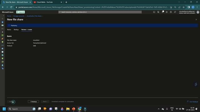 Mount SMB Azure file share on Windows--Hands on Lab смотреть онлайн
