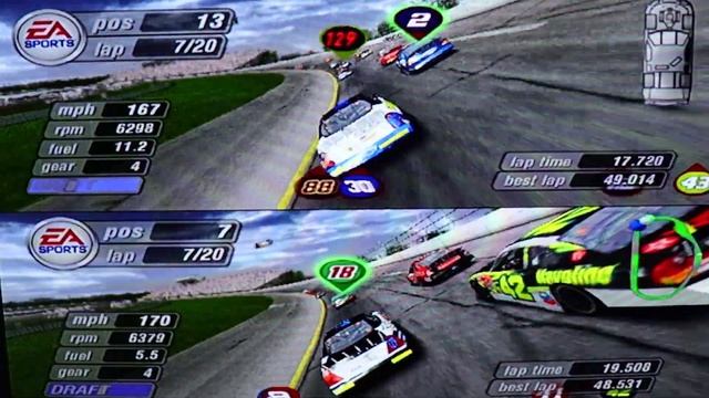 NASCAR Thunder 2004 Split Screen Season Mode - Race 1/12 Daytona смотреть онлайн