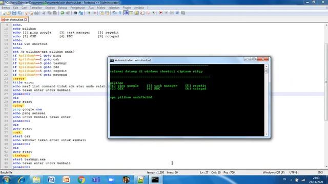 Batch Koding(bukan tutorial) preview hasil kodinganku смотреть онлайн