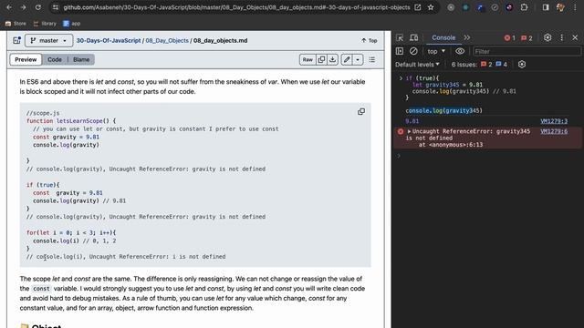 30 gündə JavaScript. DƏRS 8 (Objects, Scope) смотреть онлайн