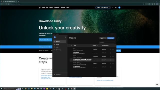 [ 1 ] Create a 2D Side Scroller in Unity - Introduction to Unity Hub смотреть онлайн