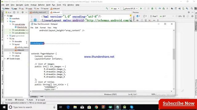 Auto Image Slider with Android Studio смотреть онлайн