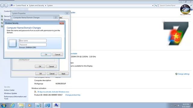 Adding Windows 7 Computer to a Windows Server 2012 R2 Domain смотреть онлайн