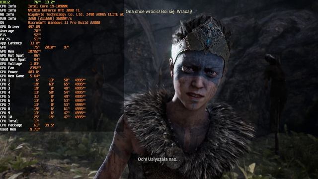 Hellblade Senua's Sacrifice Enhanced [PL] 1440p *RT* *DLSS* ULTRA SETTINGS FPS TEST смотреть онлайн