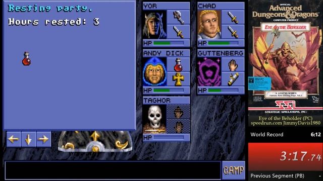 Eye of the Beholder World Record Speed Run - 6:08.51 - MS-DOS AD&D PC Game смотреть онлайн