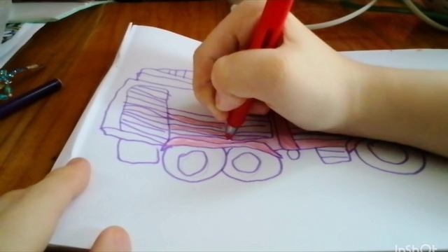 как нарисовать пожарную машину 🚒 смотреть онлайн